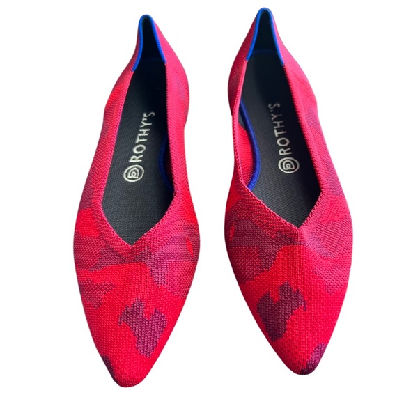 Rothy's Shoes - Rothy’s Retired Print Red Camo Pointed Toe Size: 10 NWOT